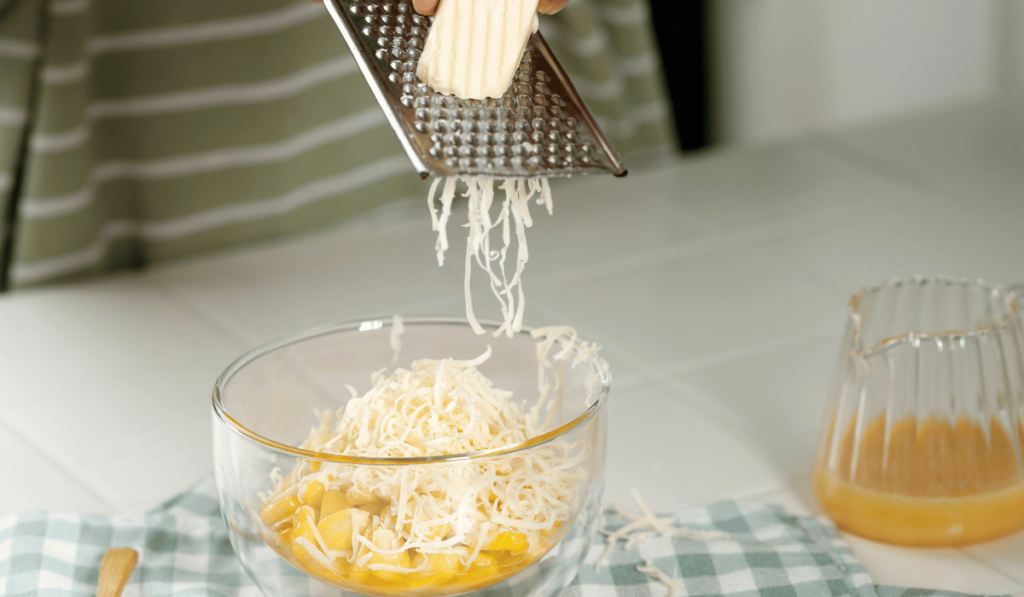 How to Make Cheesy Rice with Shredded Cheese